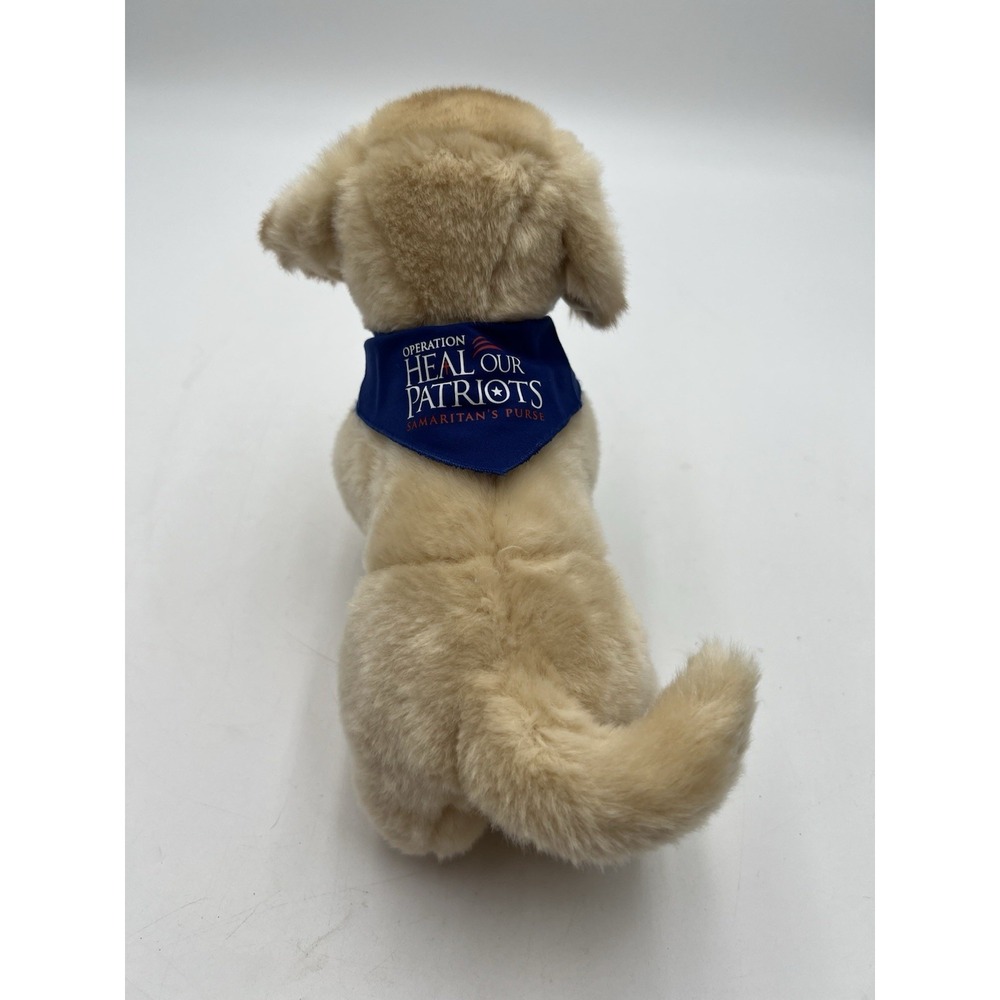 Operation Heal Our Patriots Samaritan's Purse Plush Yellow Lab Dog 11" Puppy - Picture 3 of 8